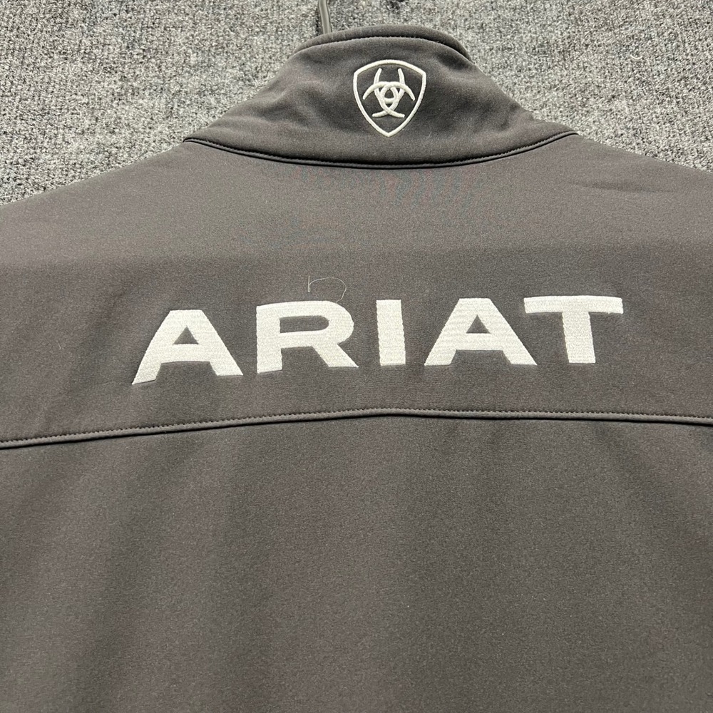 Ariat Mens Black Softshell Fleece Lined Logo Vest XL 2539